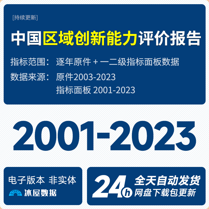 N1133-【更新2022】中国区域创新能力评价报告PDF下载2001-2022年一二级指标汇总面板_预览图