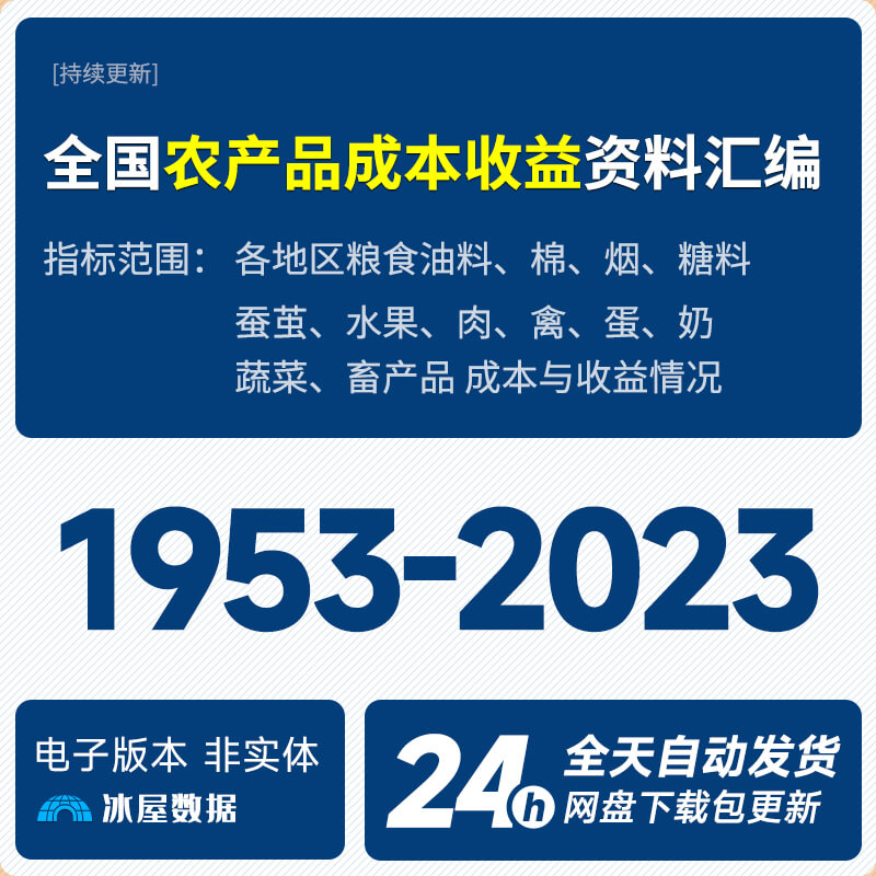 N1155-全国农产品成本收益资料汇编1953-2022_预览图